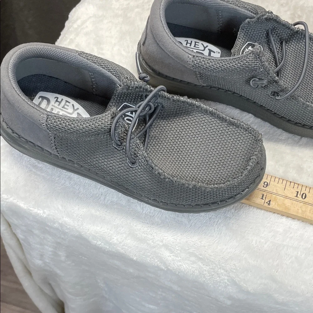 Hey Dude Kids Charcoal Moccasins